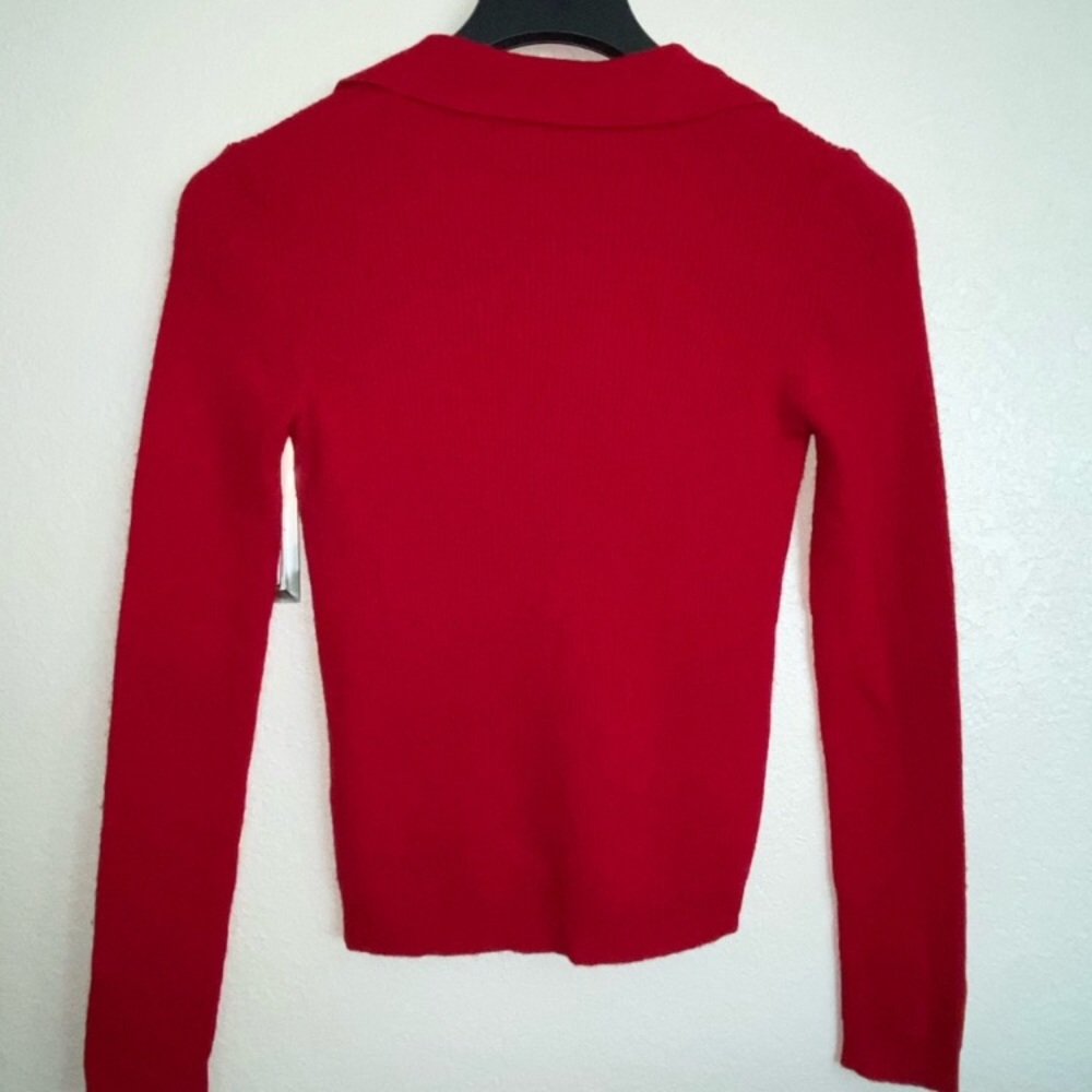 Dolce & Gabbana Red Ribbed Sweater - Picture 2 of 5